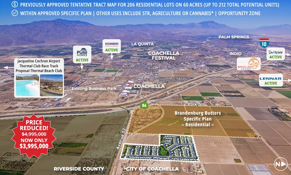 Primary Photo Of 60 Avenue 52, Coachella Land For Sale