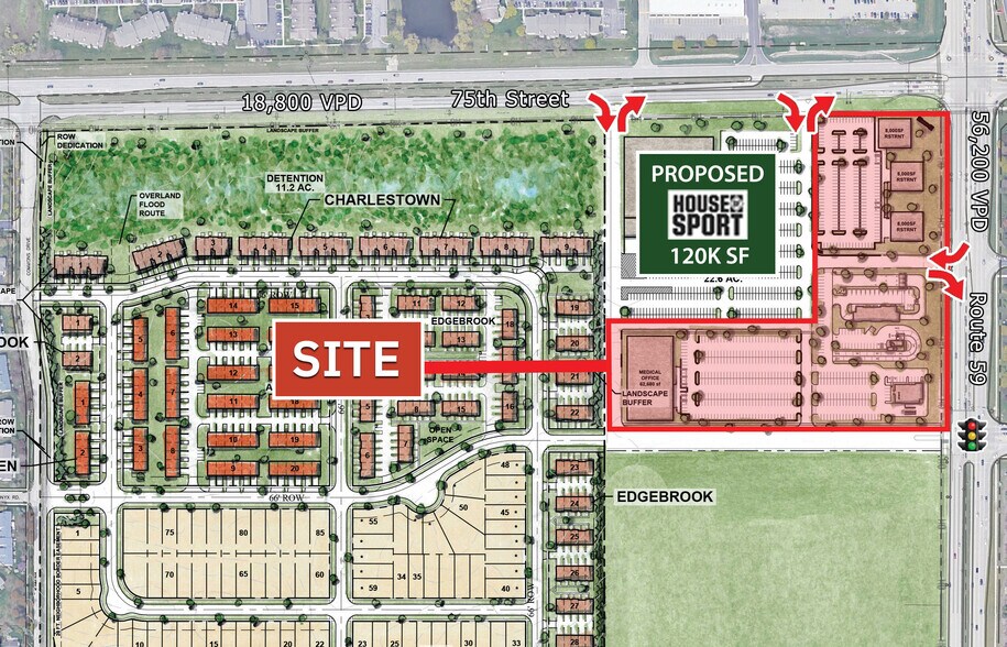 Primary Photo Of SWQ Route 59 & 75th St, Aurora Land For Lease