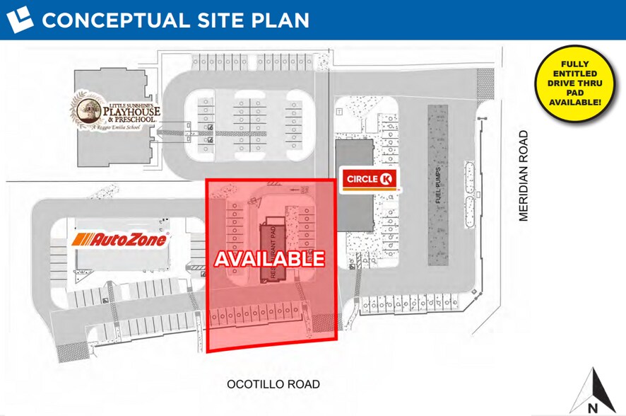 More Photos Of NWC Ocotillo & Meridian, Queen Creek Land For Lease
