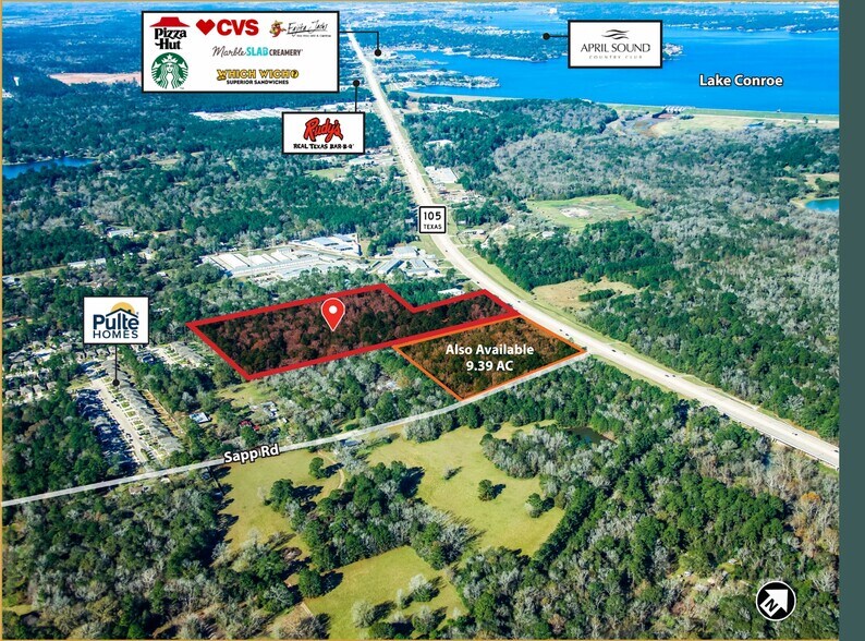 Primary Photo Of 12485 Hwy 105 W, Conroe Land For Sale