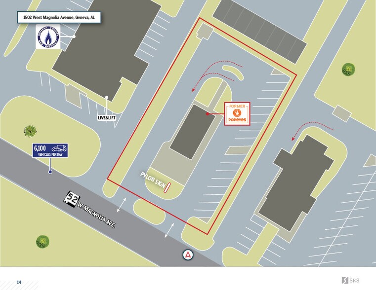 More Photos Of 1502 W Magnolia Ave, Geneva Freestanding For Lease