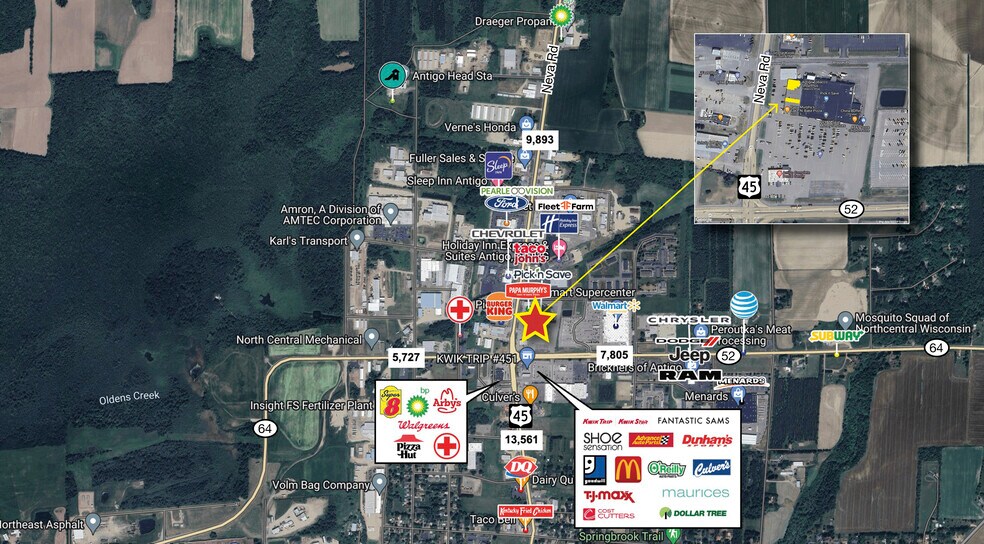 More Photos Of 2319-2325 Neva Rd, Antigo Storefront For Lease