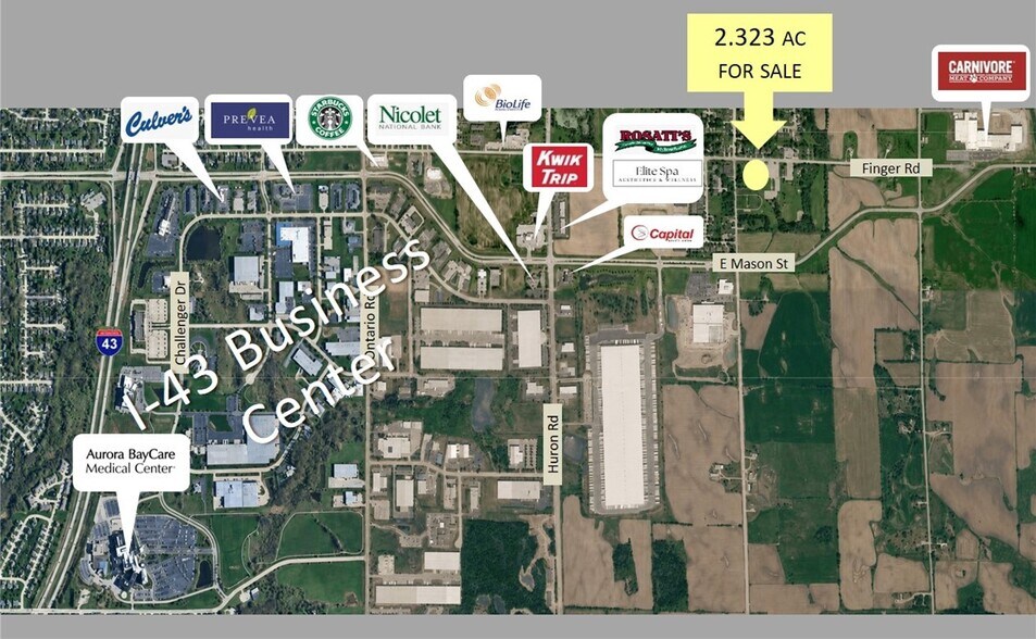 Primary Photo Of 3520 Finger Rd, Green Bay Land For Sale