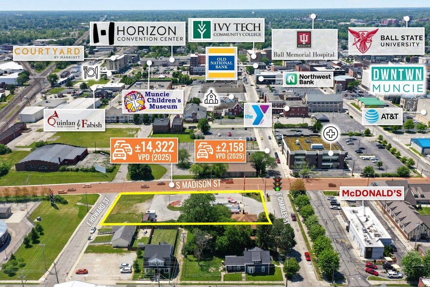 Primary Photo Of 400 S Madison St, Muncie Fast Food For Sale