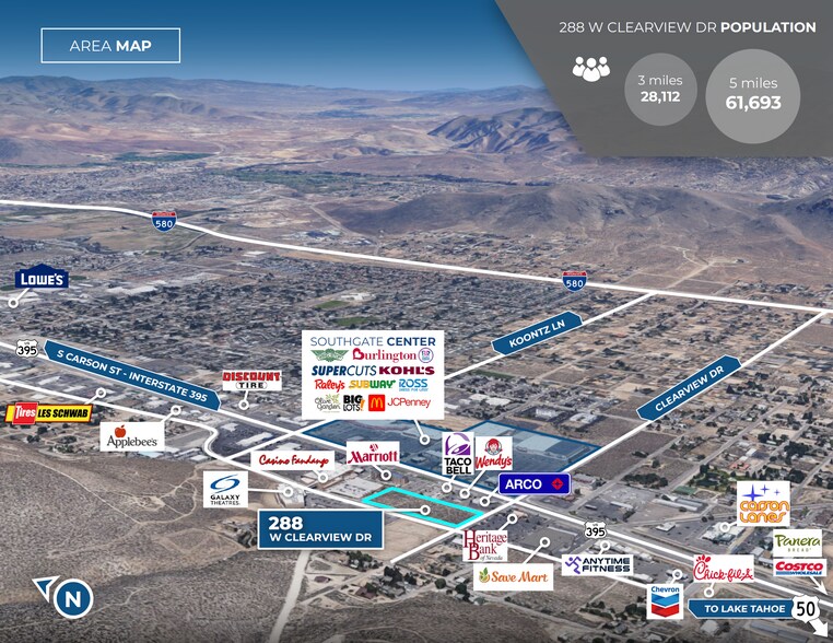 More Photos Of 288 W Clearview Dr, Carson City Land For Lease