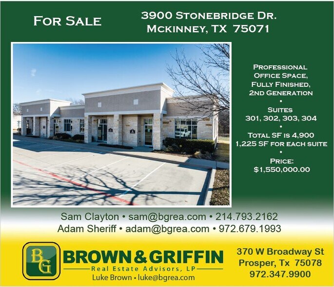 Primary Photo Of 3900 S Stonebridge Dr, McKinney Office Residential For Sale