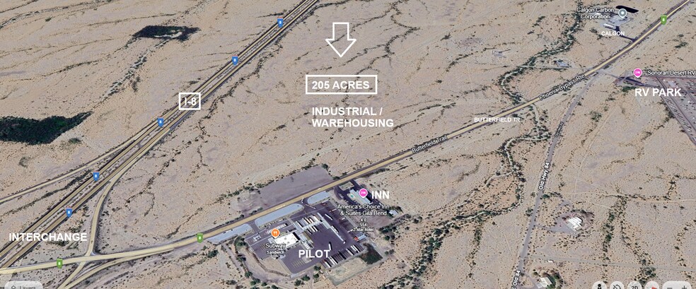More Photos Of Butterfield Tr at I-8 Interchange, Gila Bend Land For Sale