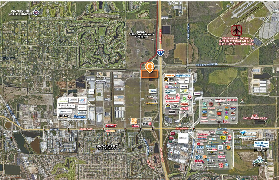 More Photos Of 16101 Three Oaks Parkway, Fort Myers Land For Sale