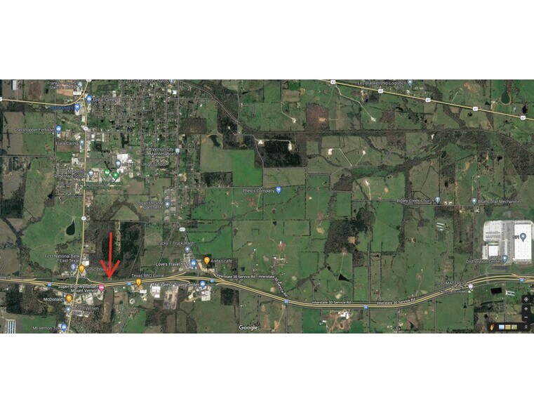 More Photos Of N I-30 Service Road, Mount Vernon Land For Lease