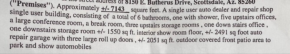 More Photos Of 8140 E Butherus Dr, Scottsdale Auto Dealership For Lease
