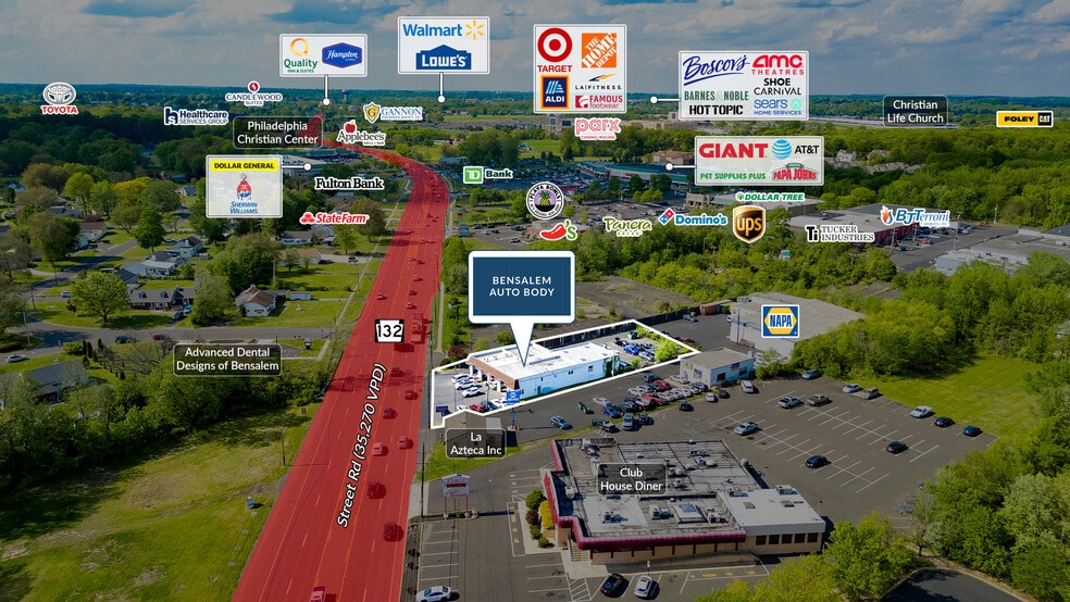 More Photos Of 2531 Street Rd, Bensalem Auto Repair For Sale