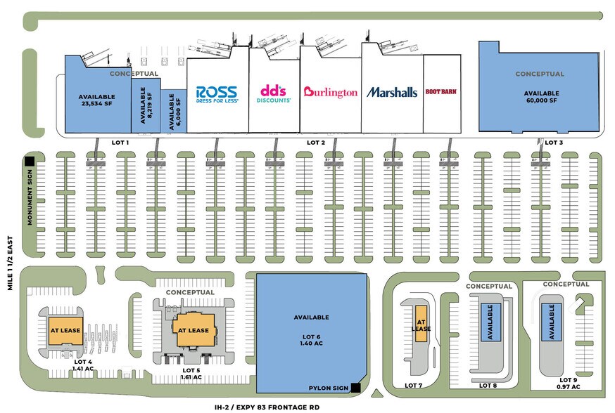 More Photos Of Expy 83 & Mile 1 1/2 East, Mercedes Unknown For Lease