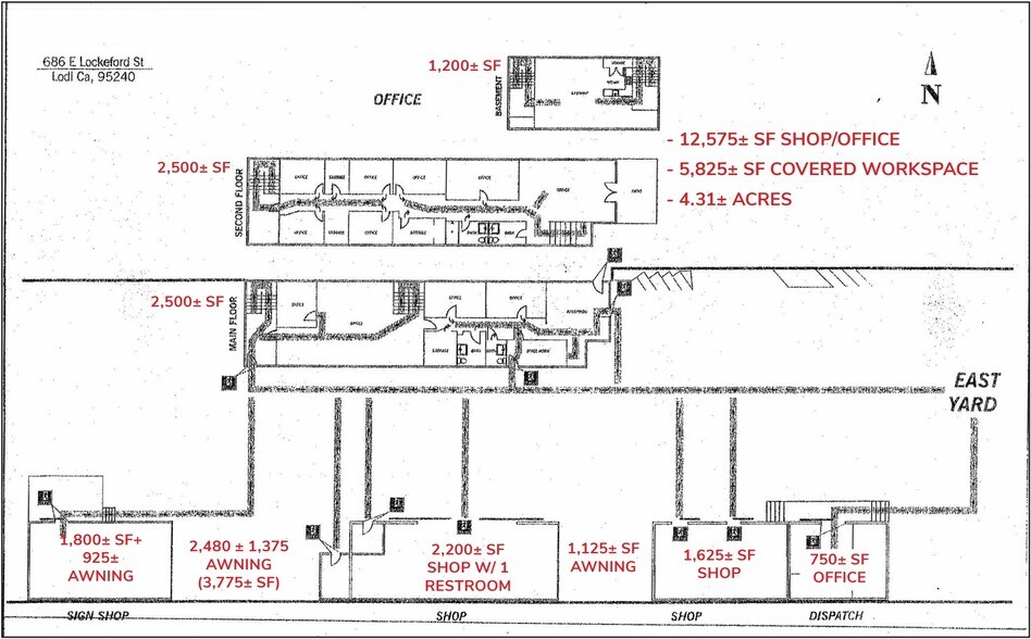 More Photos Of 680-686 E Lockeford St and 925 E Victor Rd, Lodi Distribution For Sale