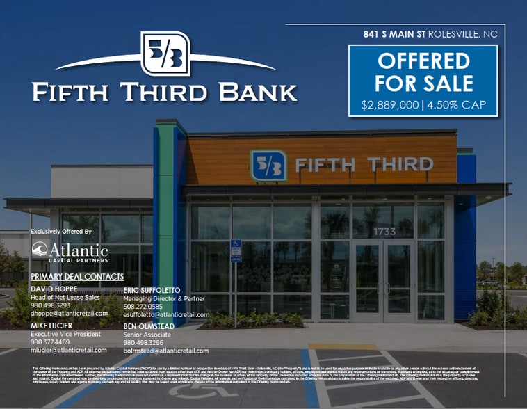 More Photos Of 841 Main st, Rolesville Bank For Sale