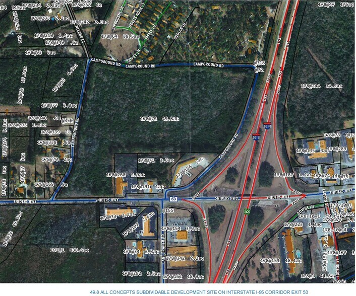 More Photos Of SC Interstate I-95 Corridor Centric 49.8 AC Industrial/Distribution/IOS at I-95 Exit 53, Walterboro Land For Sale