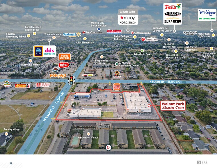 More Photos Of 4401-4425 West Walnut Street, Garland Storefront For Sale