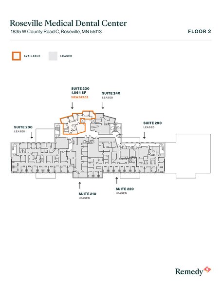 More Photos Of 1835 W County Road C, Roseville Medical For Lease