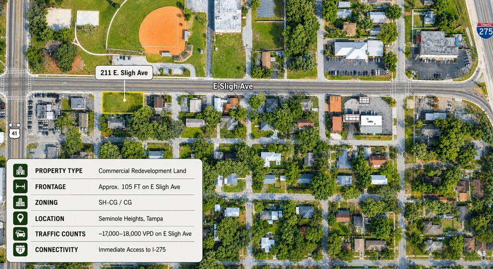 Primary Photo Of 211 E Sligh Ave, Tampa Land For Sale