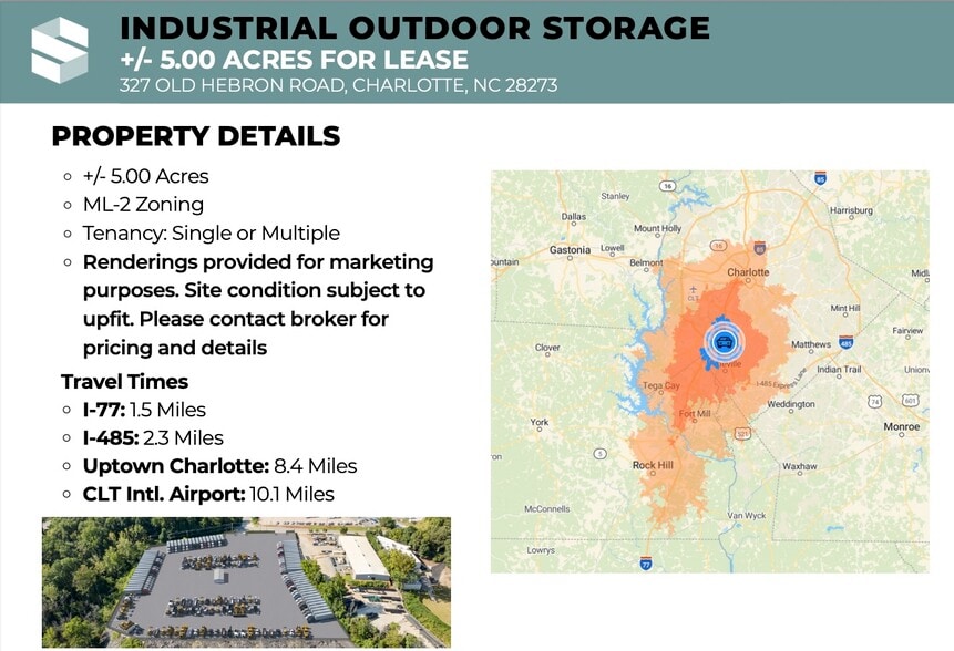 More Photos Of 327 Old Hebron Rd Rd, Charlotte Land For Lease
