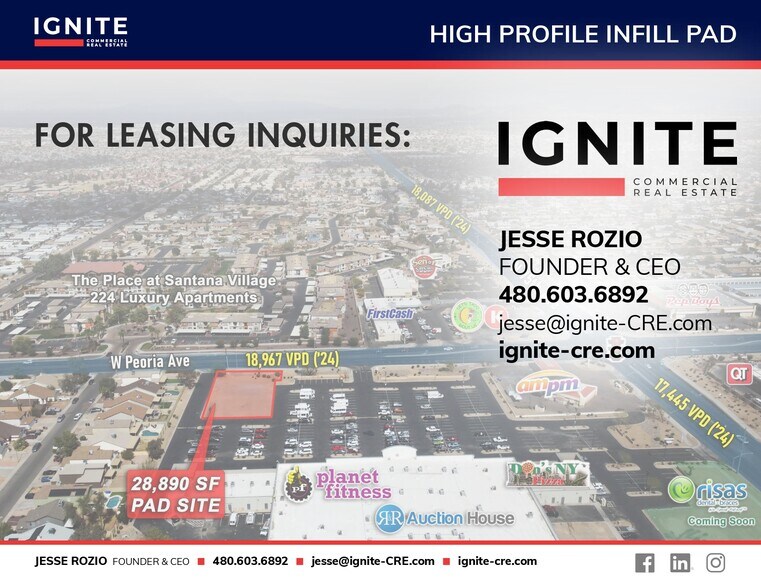 More Photos Of SWC of 75th Ave and Peoria ave, Peoria Land For Lease