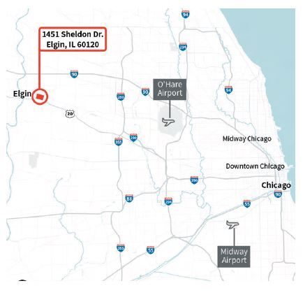 More Photos Of 1451 Sheldon Dr, Elgin Distribution For Sale