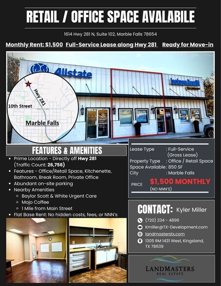 More Photos Of 1614 N Us-281 Hwy, Marble Falls Freestanding For Lease