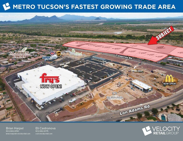 More Photos Of SEC Tangerine Farms Rd & Lon Adams Rd, Marana Land For Sale