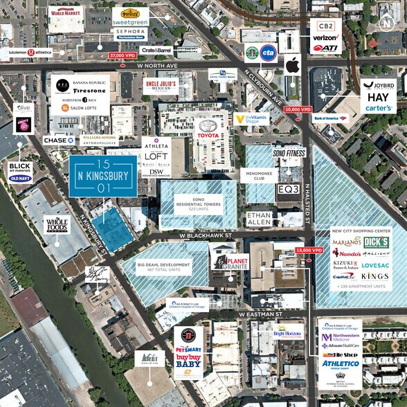 More Photos Of 1501 N Kingsbury St, Chicago General Retail For Lease