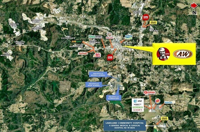 More Photos Of 2105 10th Ave, Haleyville Fast Food For Lease