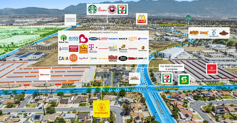 More Photos Of 1320 W Baseline Rd, Rialto Fast Food For Sale