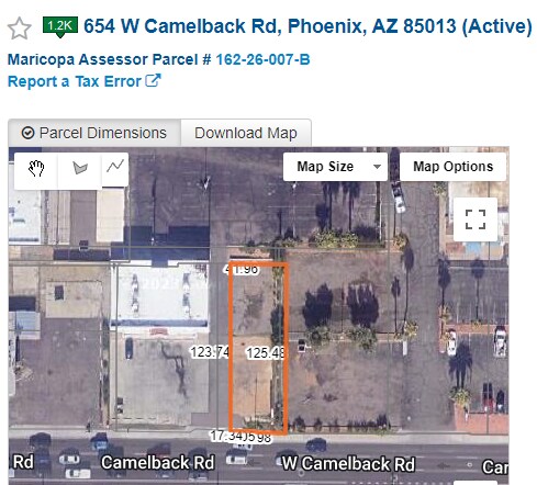 More Photos Of 654 W Camelback Rd, Phoenix Land For Sale