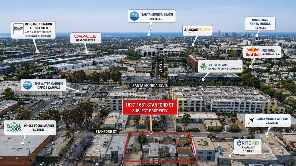 Primary Photo Of 1637-1651 Stanford St, Santa Monica Land For Sale