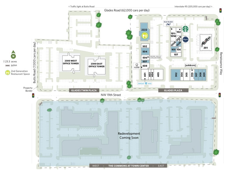 More Photos Of 2200-2222 Glades Rd, Boca Raton Unknown For Lease
