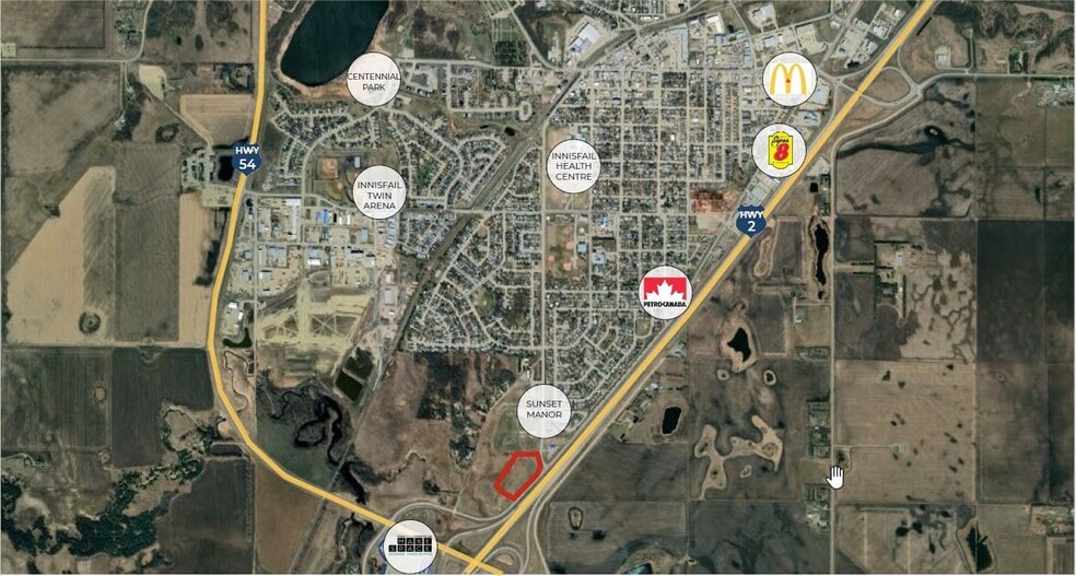 More Photos Of 3201 52 Ave, Innisfail Land For Sale