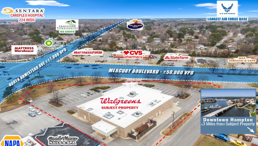 More Photos Of 919 W Mercury Blvd, Hampton Drugstore For Sale