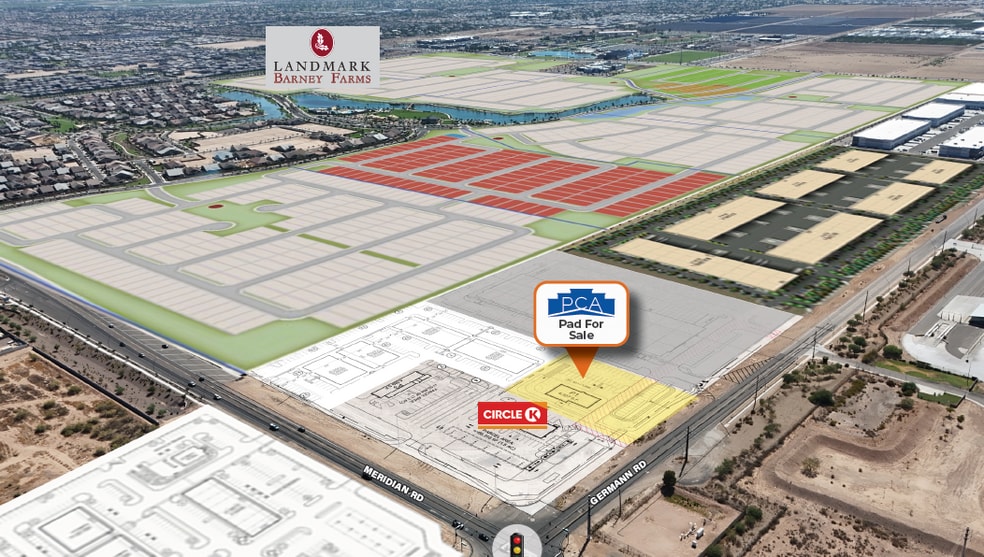 Primary Photo Of SWC Meridian Road d & Germann Road, Queen Creek Land For Lease