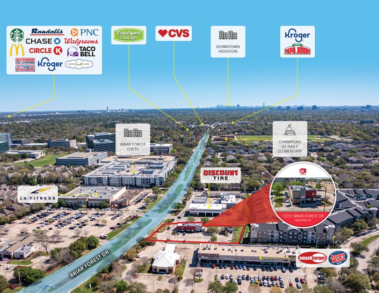 More Photos Of 13351 Briar Forest Dr, Houston Fast Food For Sale