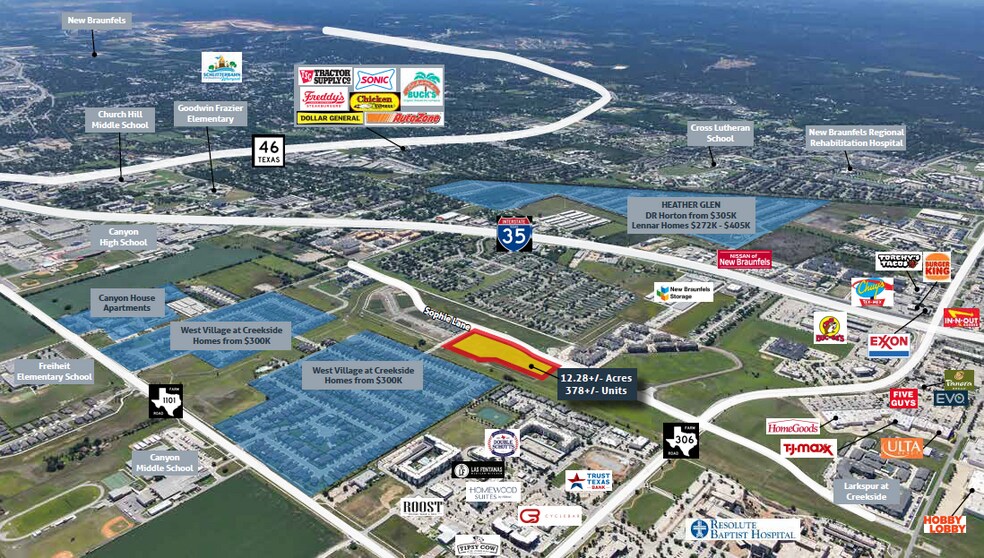Primary Photo Of Sophie Lane, New Braunfels Land For Sale