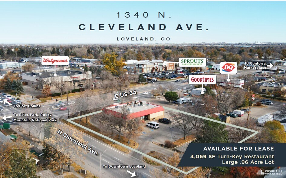 Primary Photo Of 1340 N Cleveland Ave, Loveland Freestanding For Lease