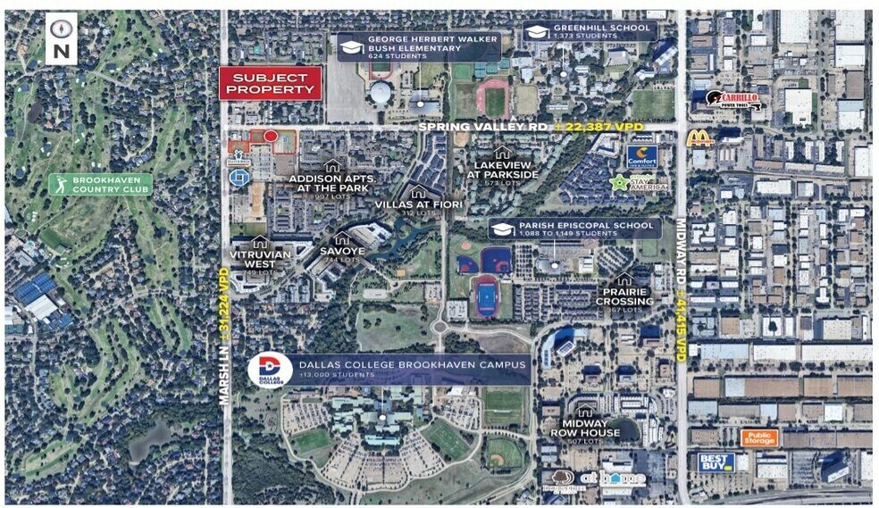 More Photos Of 3710 Spring Valley Rd, Addison Land For Lease