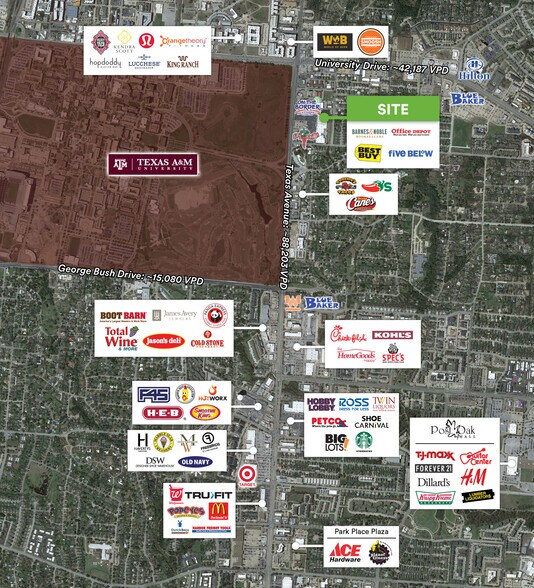 More Photos Of 711-805 Texas Ave S, College Station Unknown For Lease