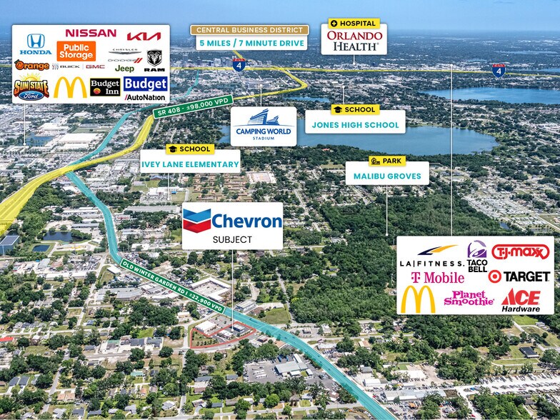 More Photos Of 4985 Old Winter Garden, Orlando Service Station For Sale