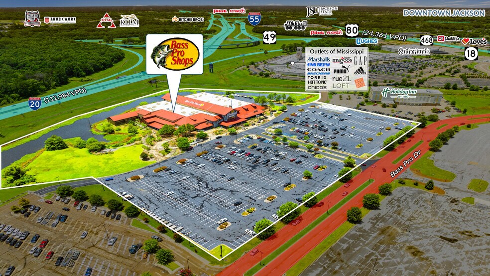 More Photos Of 100 Bass Pro Dr, Pearl General Retail For Sale
