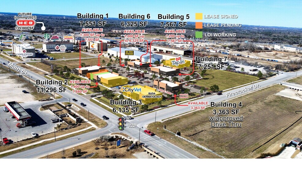 More Photos Of The Corner on Main, Buda Restaurant For Lease