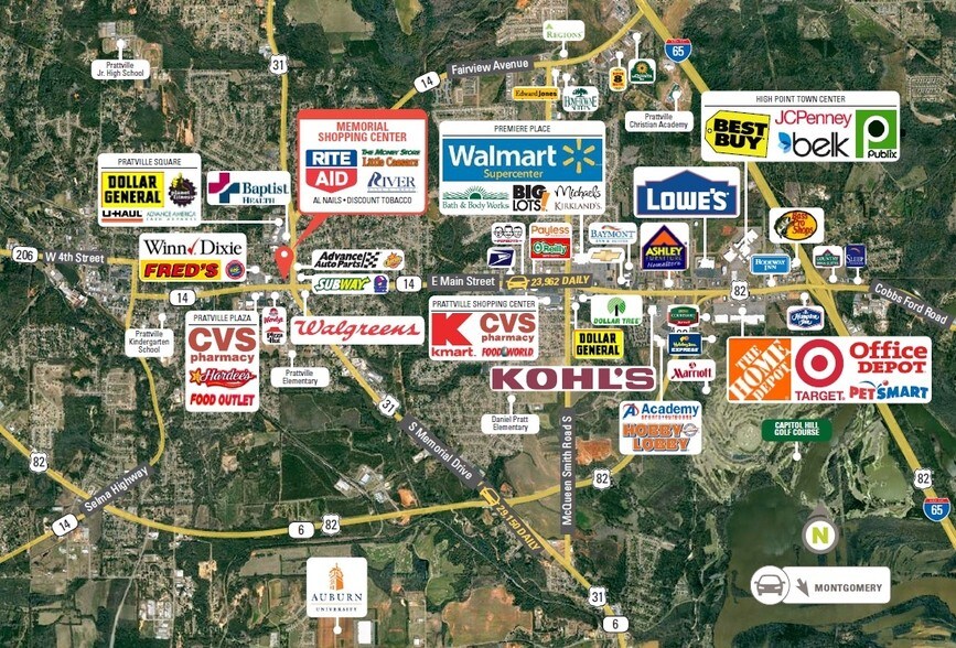More Photos Of 606-636 S Memorial Dr, Prattville Unknown For Lease