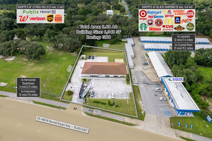 More Photos Of 1298 E Norvell Bryant Hwy, Hernando Freestanding For Sale