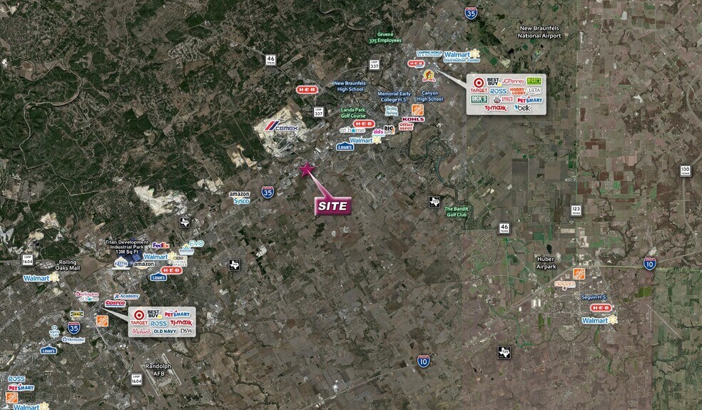 More Photos Of SEC of I-35 & S Solms Rd, New Braunfels Land For Sale