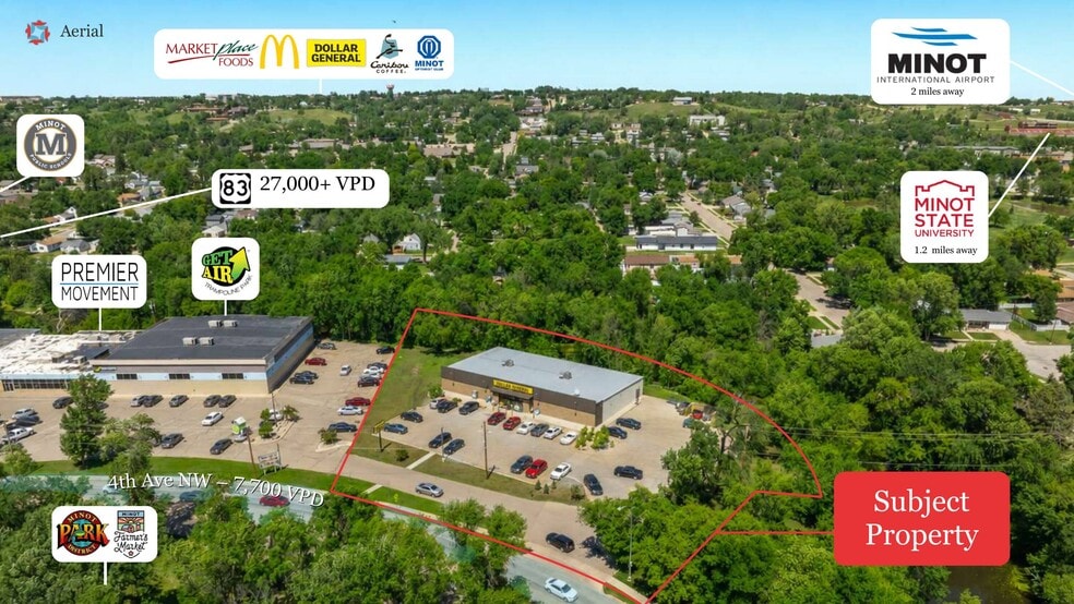 More Photos Of 1106 4th Ave NW, Minot General Retail For Sale