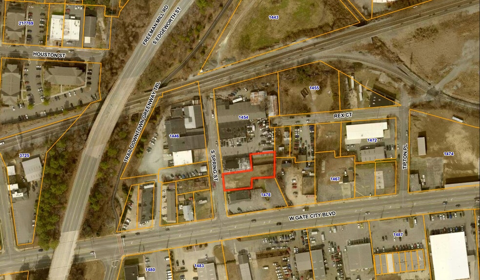 Primary Photo Of 659 S Spring St, Greensboro Land For Lease