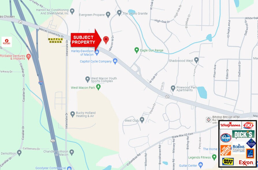 More Photos Of 4989 Mercer University Dr, Macon-Bibb Showroom For Sale